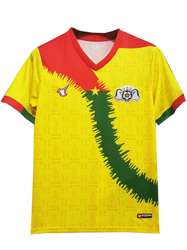 Burkina Faso terza maglia da calcio uniforme da uomo terza kit da calcio sportivo maglia gialla 2023-2024